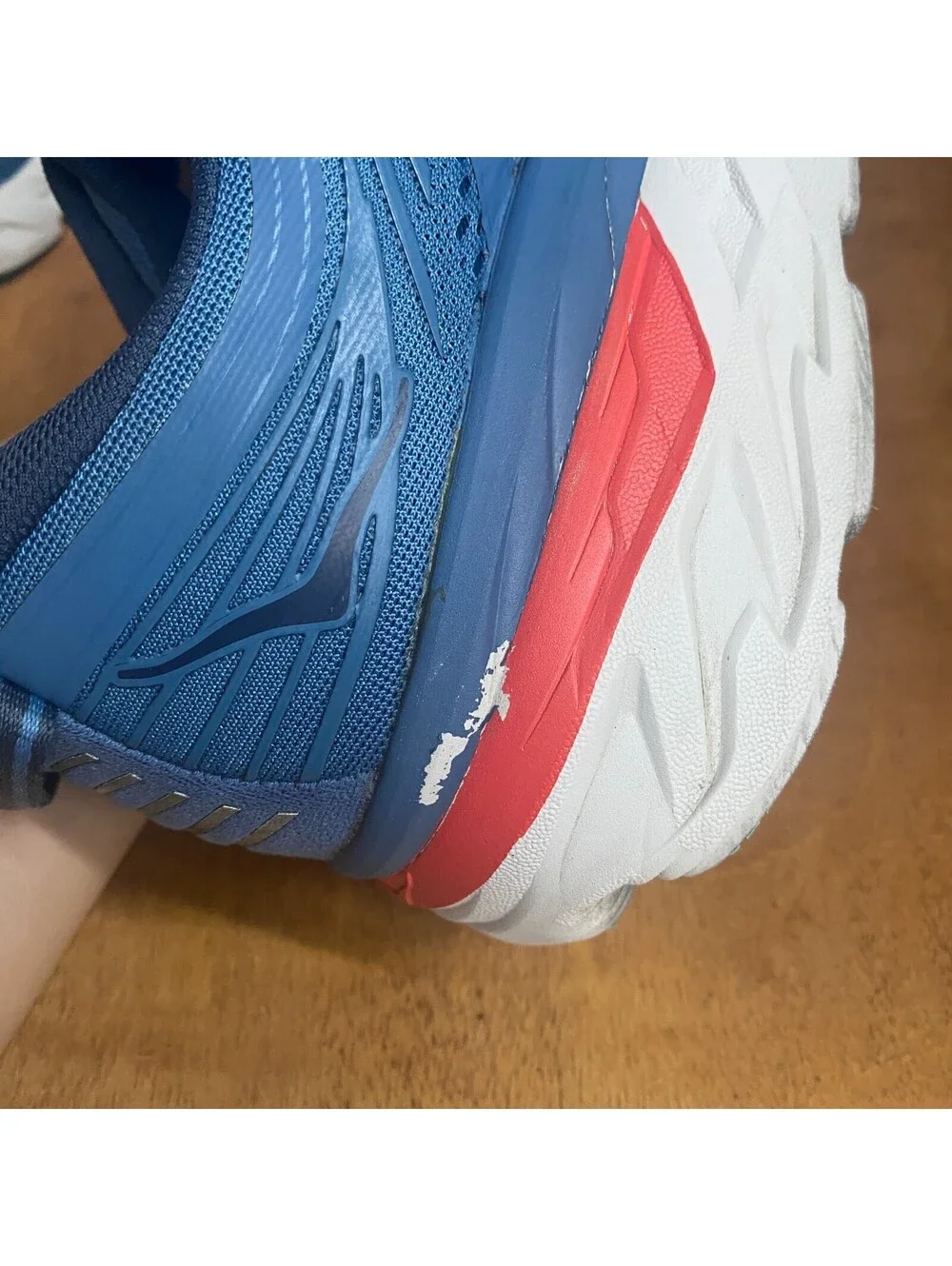 Hoka One One Bondi 7 Running Shoes Men's Size 10.5 Blue Sneakers 1110518 RTOS